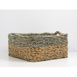 Koszyk z trawy morskiej z uszami duży